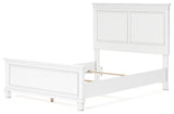 Fortman White Full Panel Bed - Ornate Home