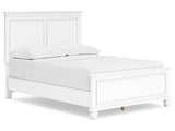 Fortman White Full Panel Bed - Ornate Home