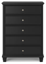 Lanolee Black Full Panel Bedroom Set with Chest - Ornate Home