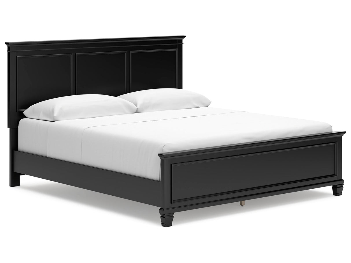 Lanolee Black California King Panel Bed - Ornate Home