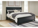 Lanolee Black King Panel Bed - Ornate Home