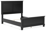 Lanolee Black Full Panel Bedroom Set with Chest - Ornate Home