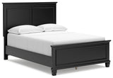 Lanolee Black Full Panel Bedroom Set with Chest - Ornate Home