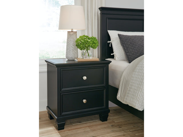 Lanolee Black Nightstand - Ornate Home