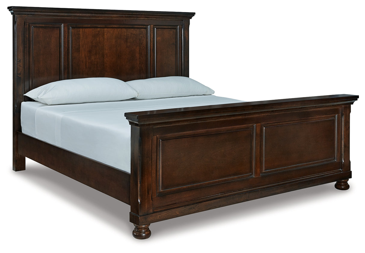 Porter Rustic Brown King Panel Bed - Ornate Home