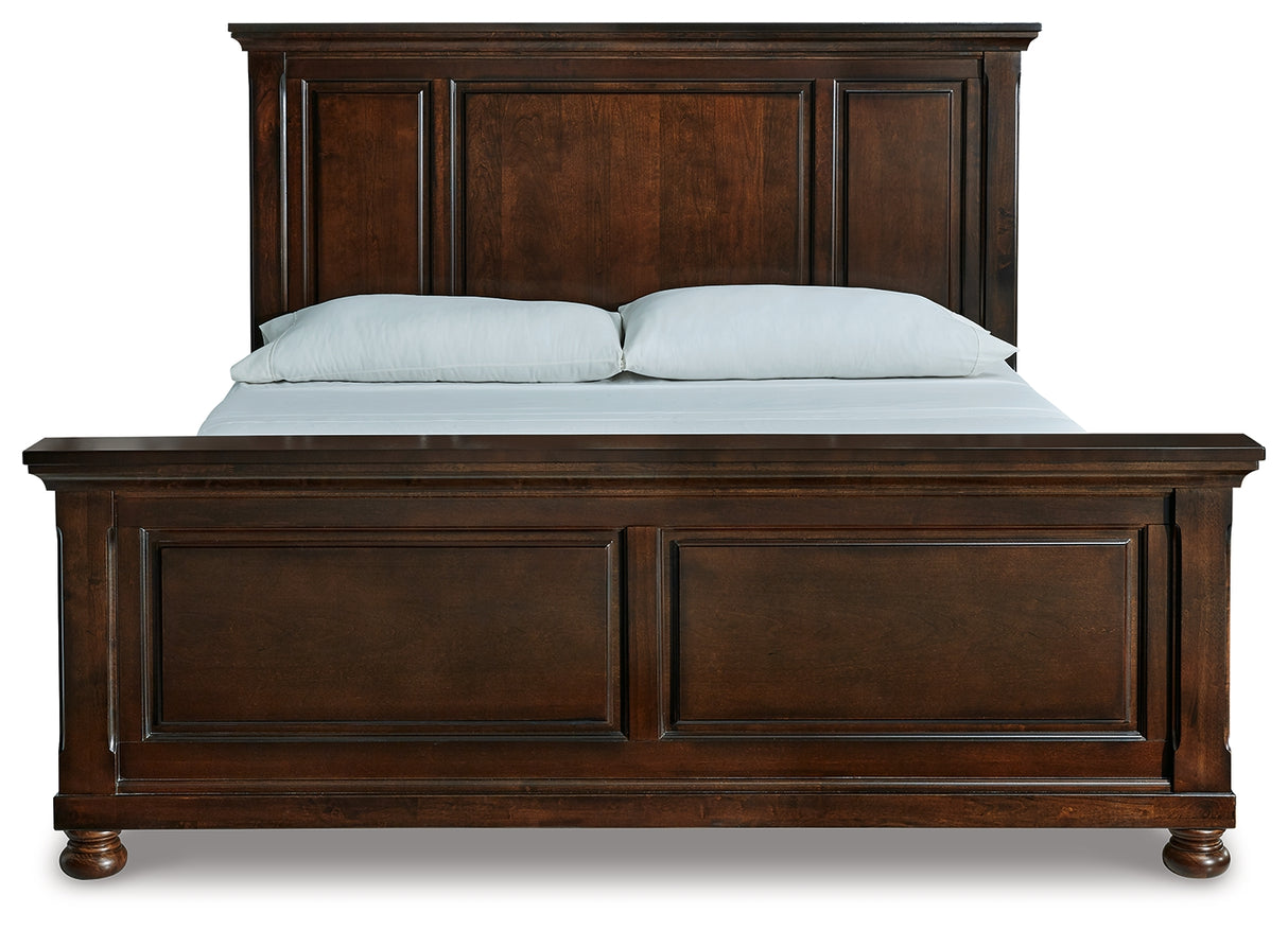 Porter Rustic Brown King Panel Bed - Ornate Home