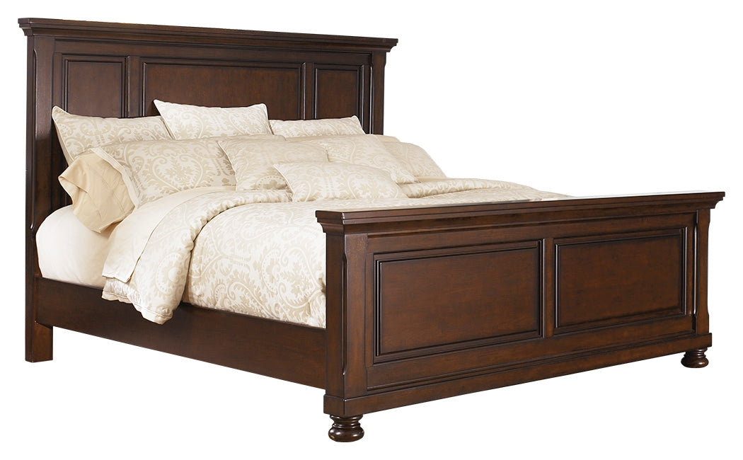 Porter Queen Panel Bedroom Set with Dresser, Mirror, Chest and 2 Nightstands - Ornate Home