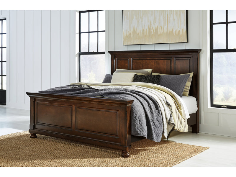 Porter Rustic Brown King Panel Bed - Ornate Home