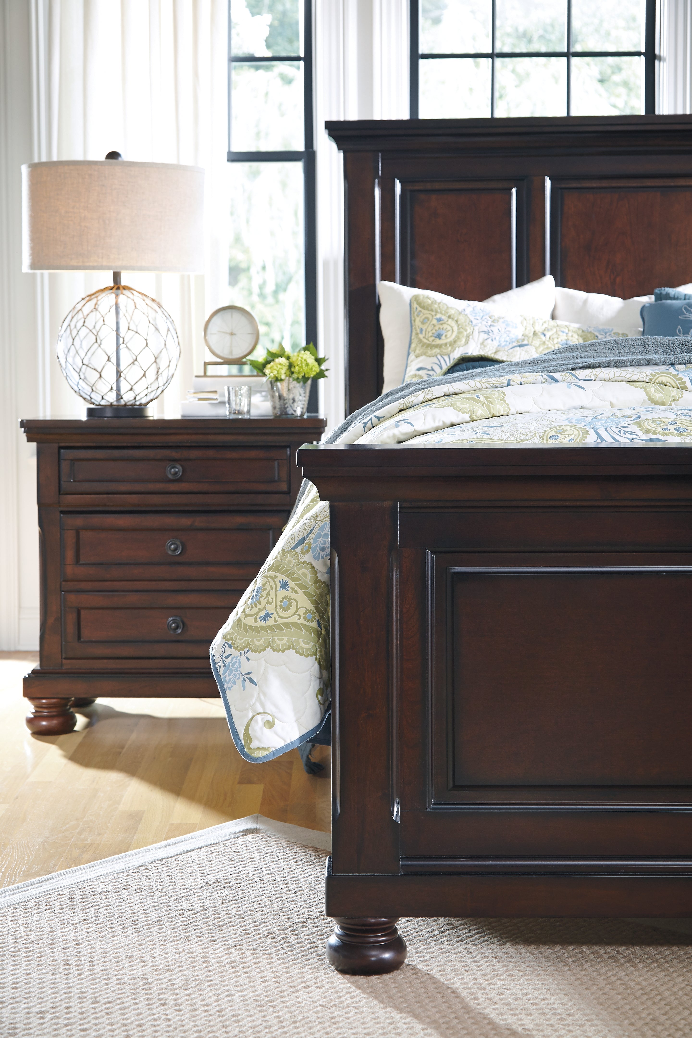 Porter Rustic Brown King Panel Bed - Ornate Home