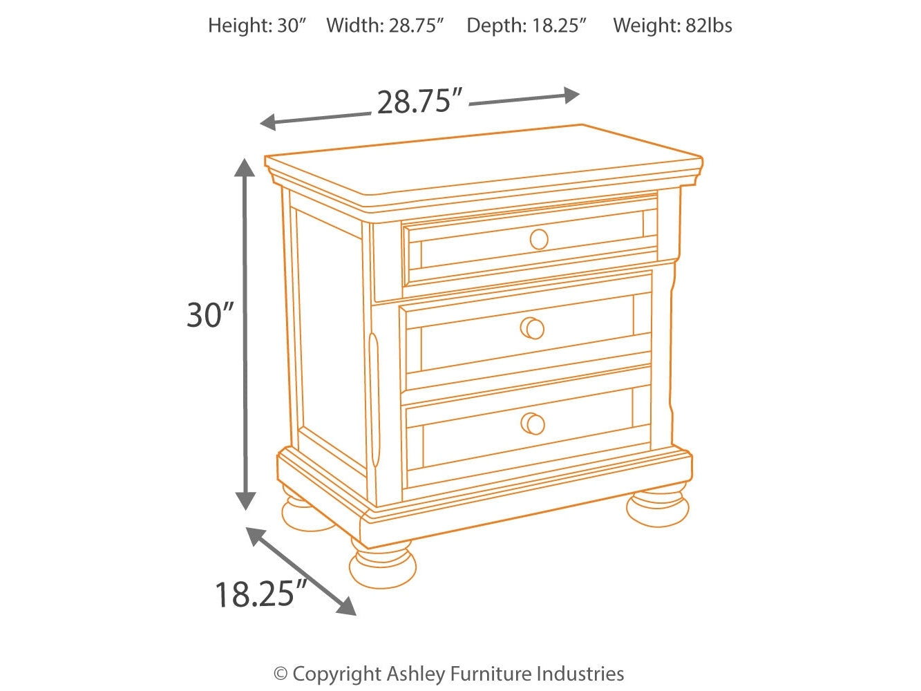 Porter Rustic Brown Queen Storage Bedroom Set with Dresser, Mirror and 2 Nightstands - Ornate Home