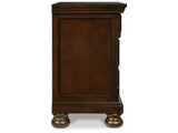 Porter Rustic Brown Queen Storage Bedroom Set with Dresser, Mirror and 2 Nightstands - Ornate Home