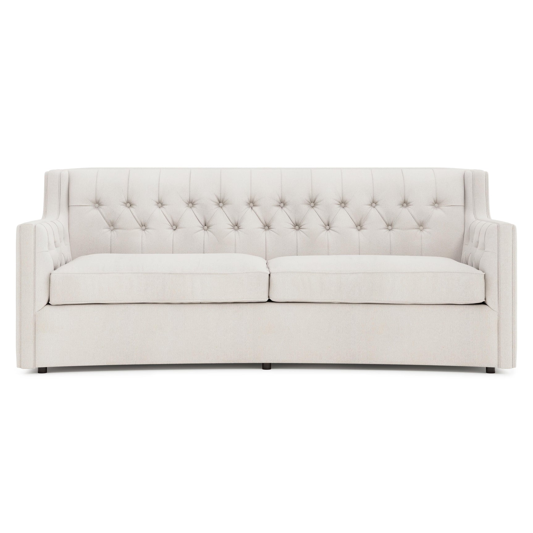 Candace Ivory Sofa Without Pillows & Nails