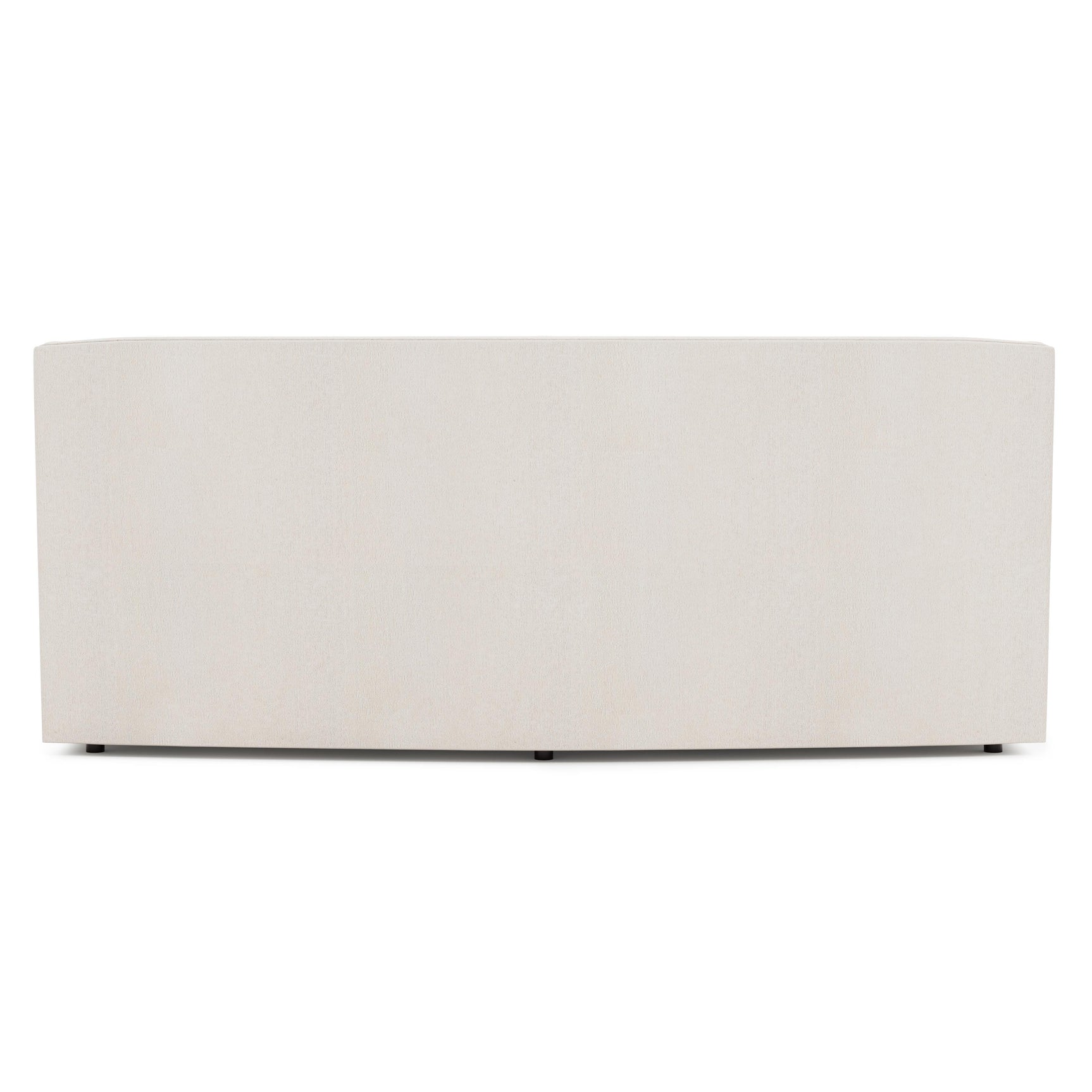 Candace Ivory Sofa Without Pillows & Nails