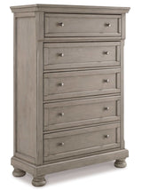 Lettner Light Gray 58"H Chest - Ornate Home