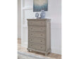 Lettner Light Gray 58"H Chest - Ornate Home