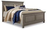 Lettner Light Gray Queen Panel Bedroom Set with Dresser, and Nightstand - Ornate Home