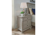 Lettner Light Gray King Panel Bedroom Set with Dresser, Mirror and 2 Nightstands - Ornate Home