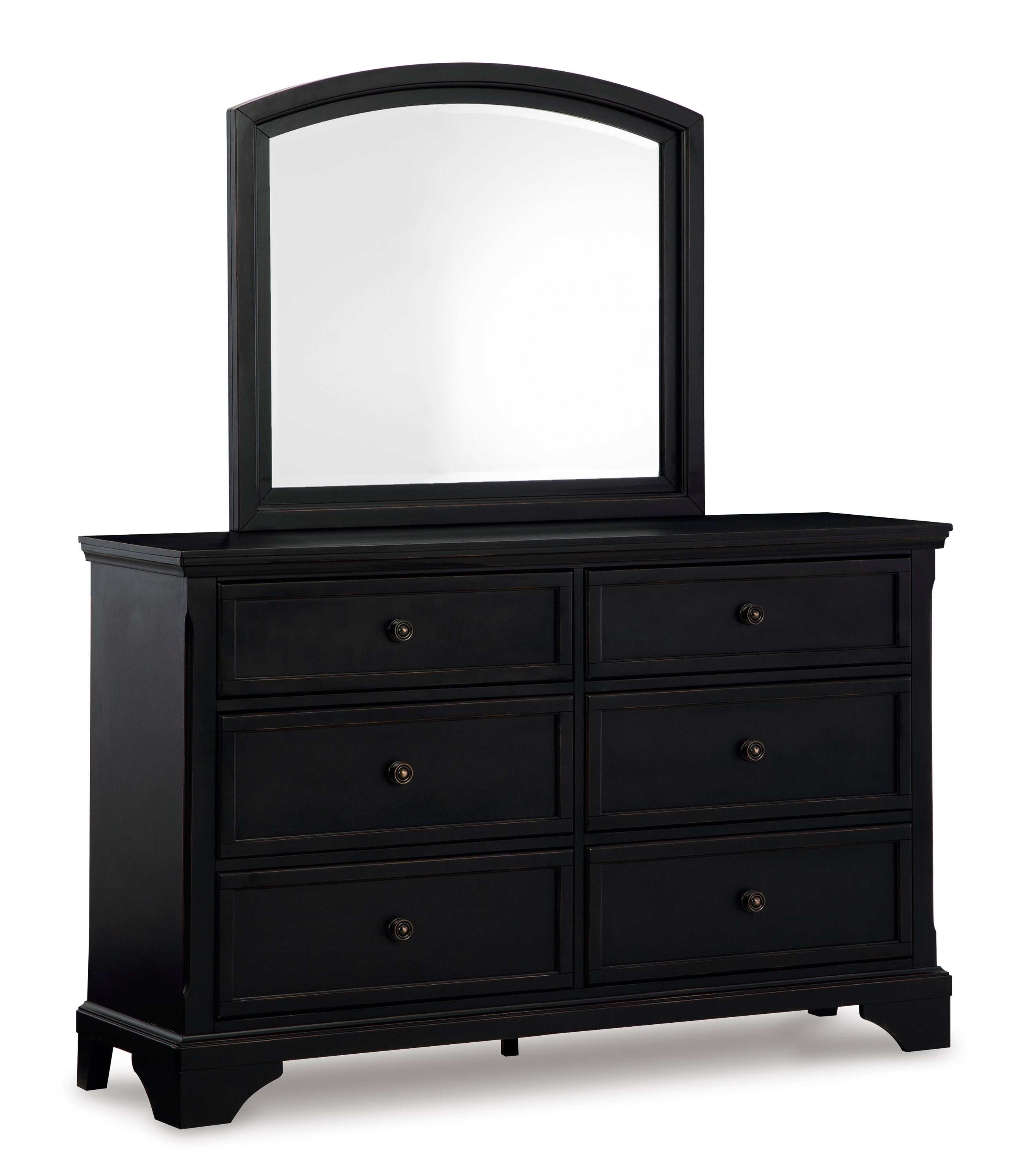 Chylanta Black Dresser & Mirror - Ornate Home