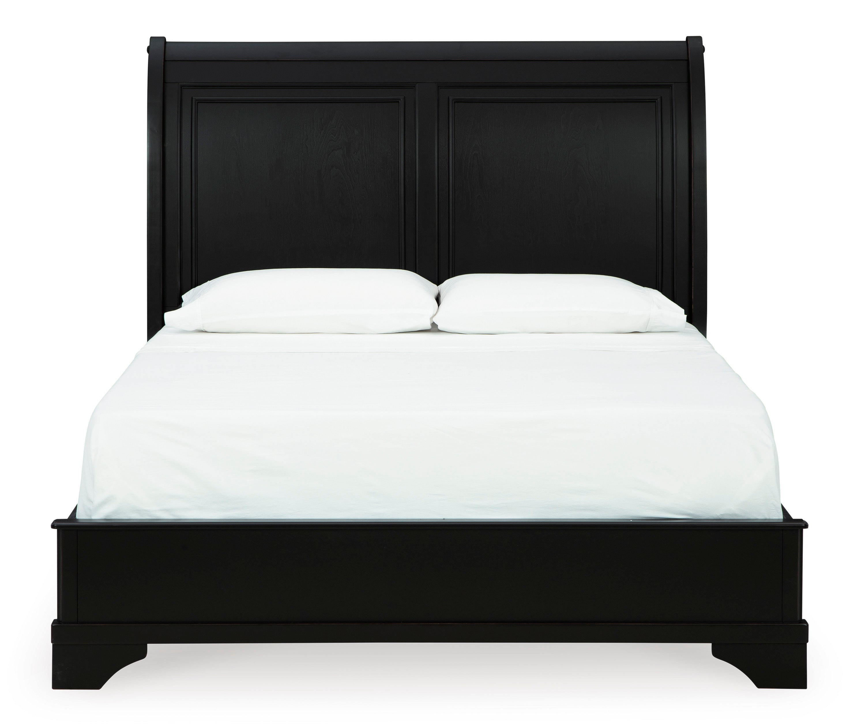 Chylanta Black Queen Sleigh Bed - Ornate Home