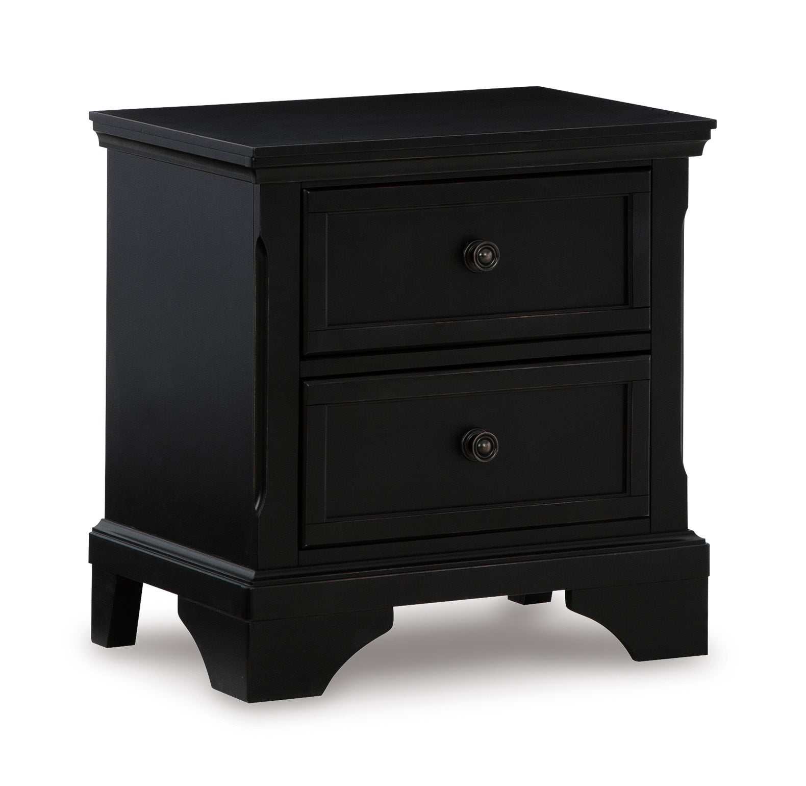 Chylanta Black Nightstand - Ornate Home