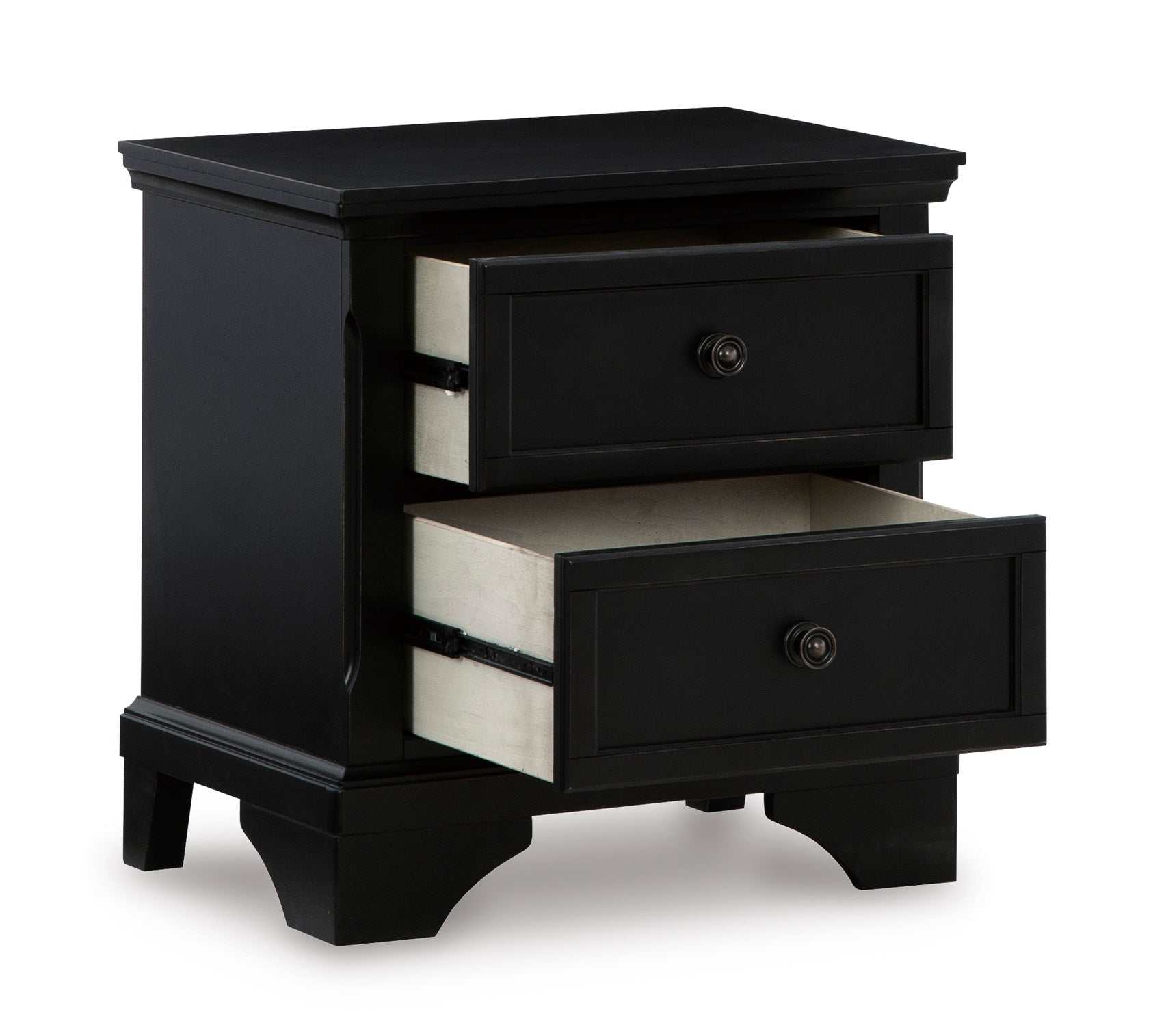 Chylanta Black Nightstand - Ornate Home