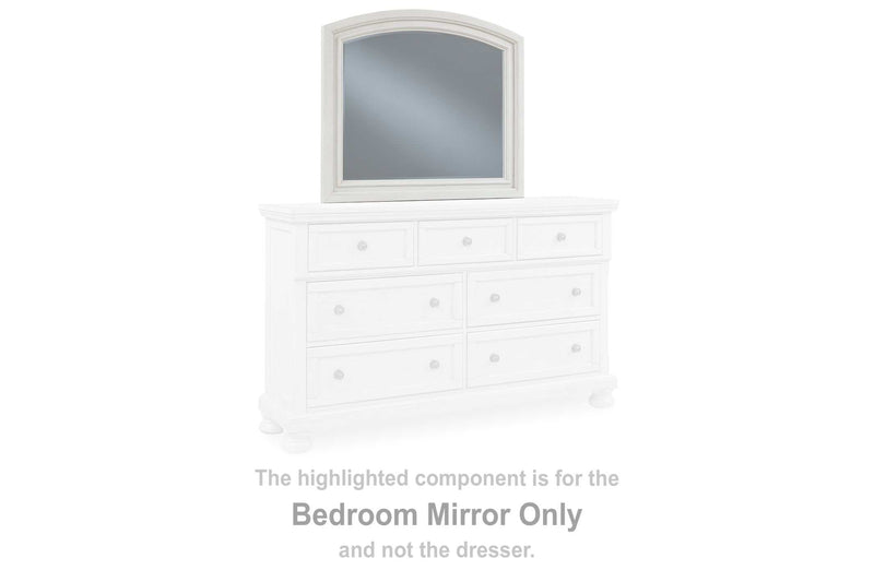 Robbinsdale Antique White 42" Bedroom Mirror