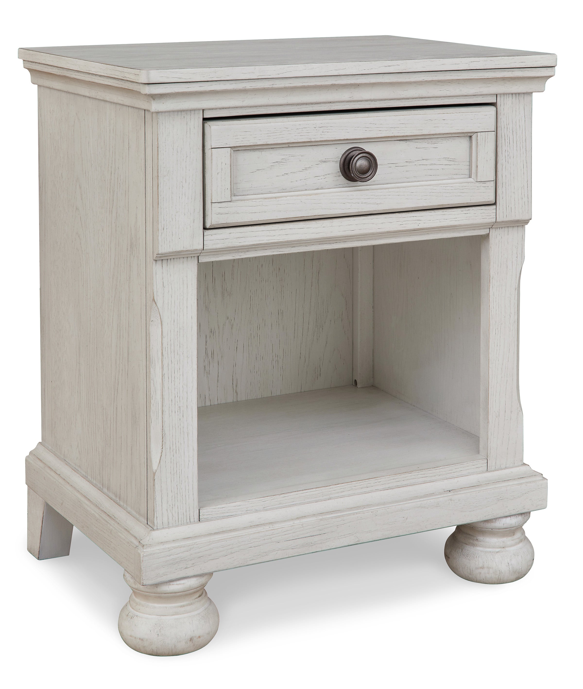 Robbinsdale Antique White Nightstand - Ornate Home