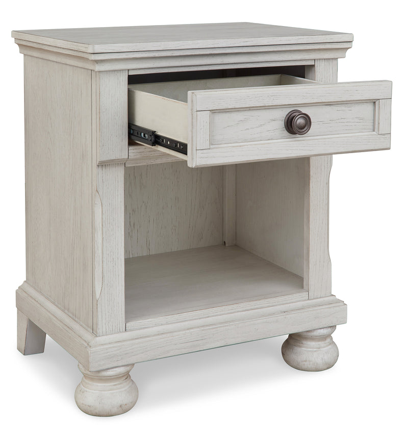 Robbinsdale Antique White Nightstand - Ornate Home