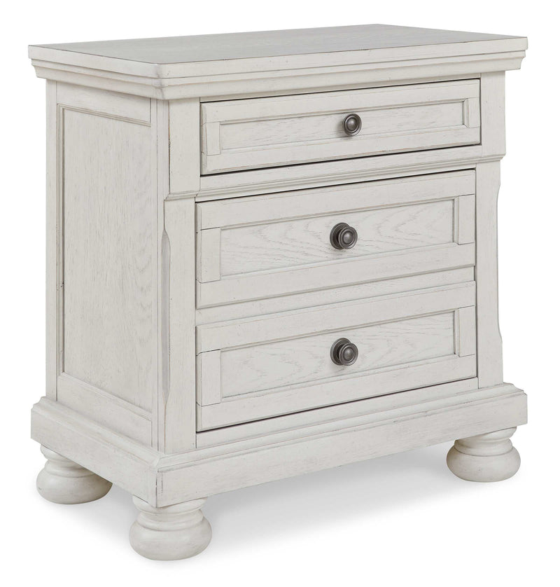 Robbinsdale Antique White Nightstand - Ornate Home