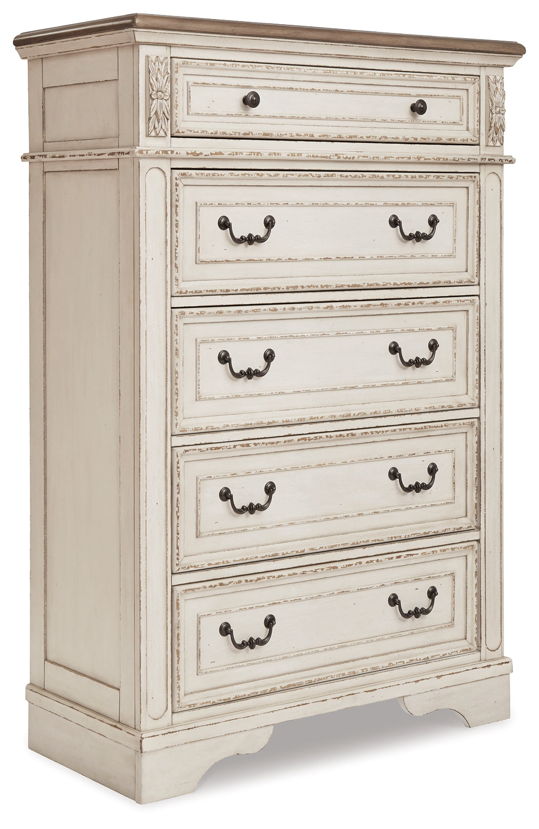 Realyn Two-tone Full Panel Bedroom Set with Chest - Ornate Home