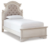 Realyn Two-tone Twin Panel Bedroom Set with Dresser, Mirror, Chest and Nightstand - Ornate Home