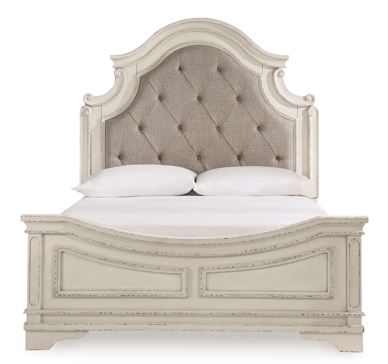 (Online Special Price) Realyn Queen Upholstered Panel Bed - Ornate Home