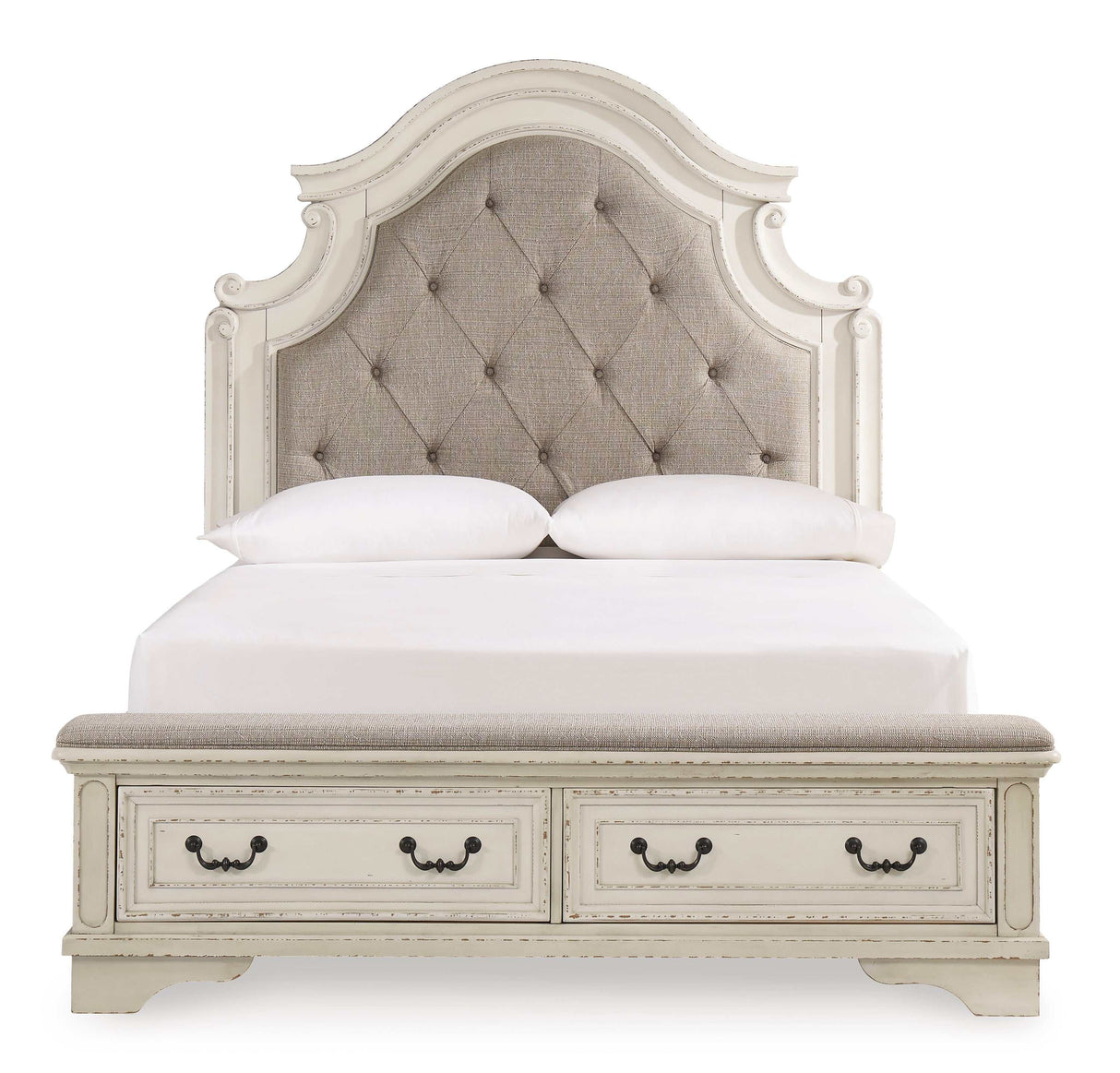 (Online Special Price) Realyn Queen Upholstered Bed - Ornate Home