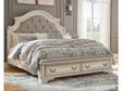 Realyn Two-tone King Upholstered Bed - Ornate Home