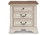 Realyn Two-tone Queen Upholstery Panel Bedroom Set with Dresser, Chest, Nightstand, and Vanity Set - Ornate Home