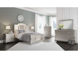 Chevanna Platinum Queen Upholstered Panel Bedroom Sets - Ornate Home