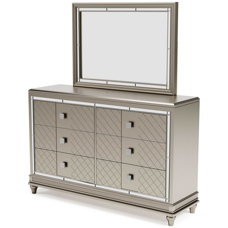 Chevanna Platinum Dresser & Mirror - Ornate Home