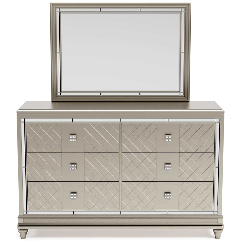 Chevanna Platinum Dresser & Mirror - Ornate Home