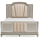 Chevanna Platinum Queen Upholstered Panel Bedroom Sets - Ornate Home