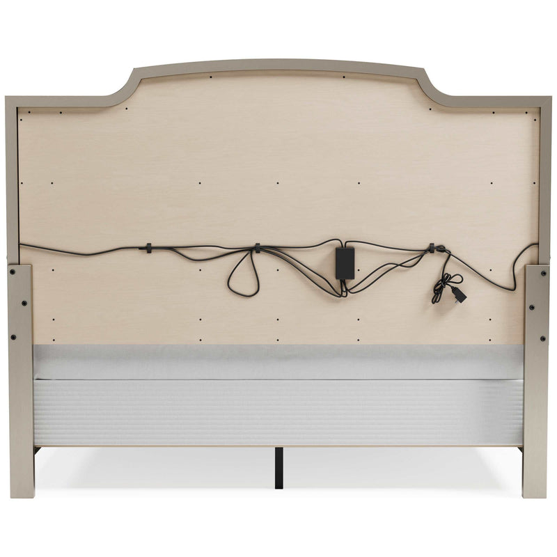 Chevanna Platinum Cal. King Upholstered Panel Bed - Ornate Home
