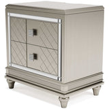 Chevanna Platinum Nightstand - Ornate Home