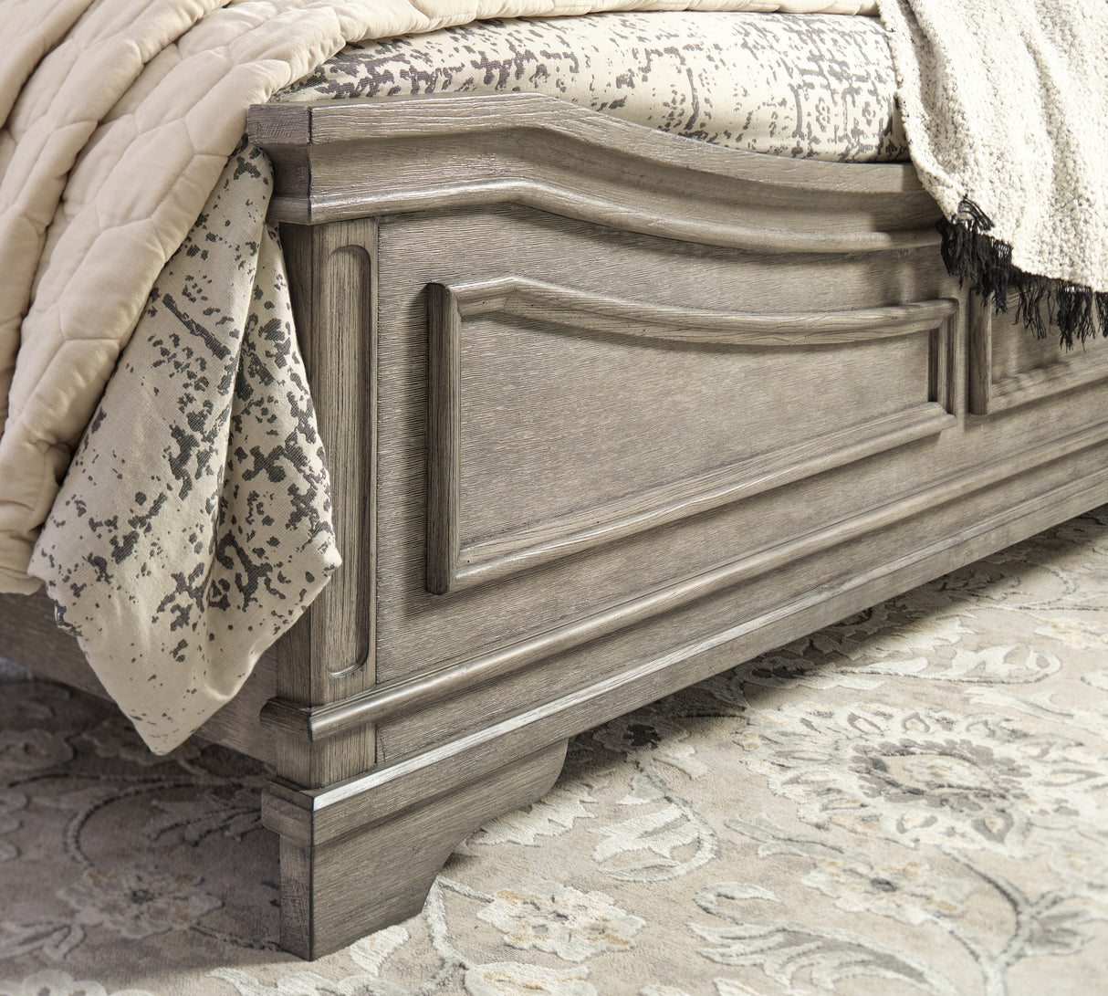 Lodenbay Antique Gray California King Panel Bed - Ornate Home