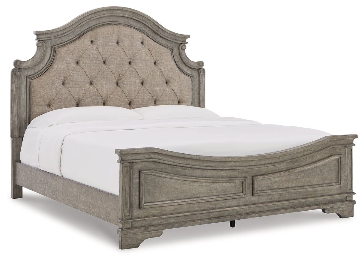 Lodenbay Antique Gray California King Panel Bed - Ornate Home