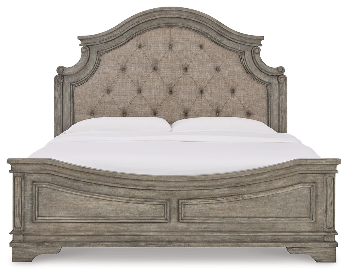 Lodenbay Antique Gray California King Panel Bed - Ornate Home