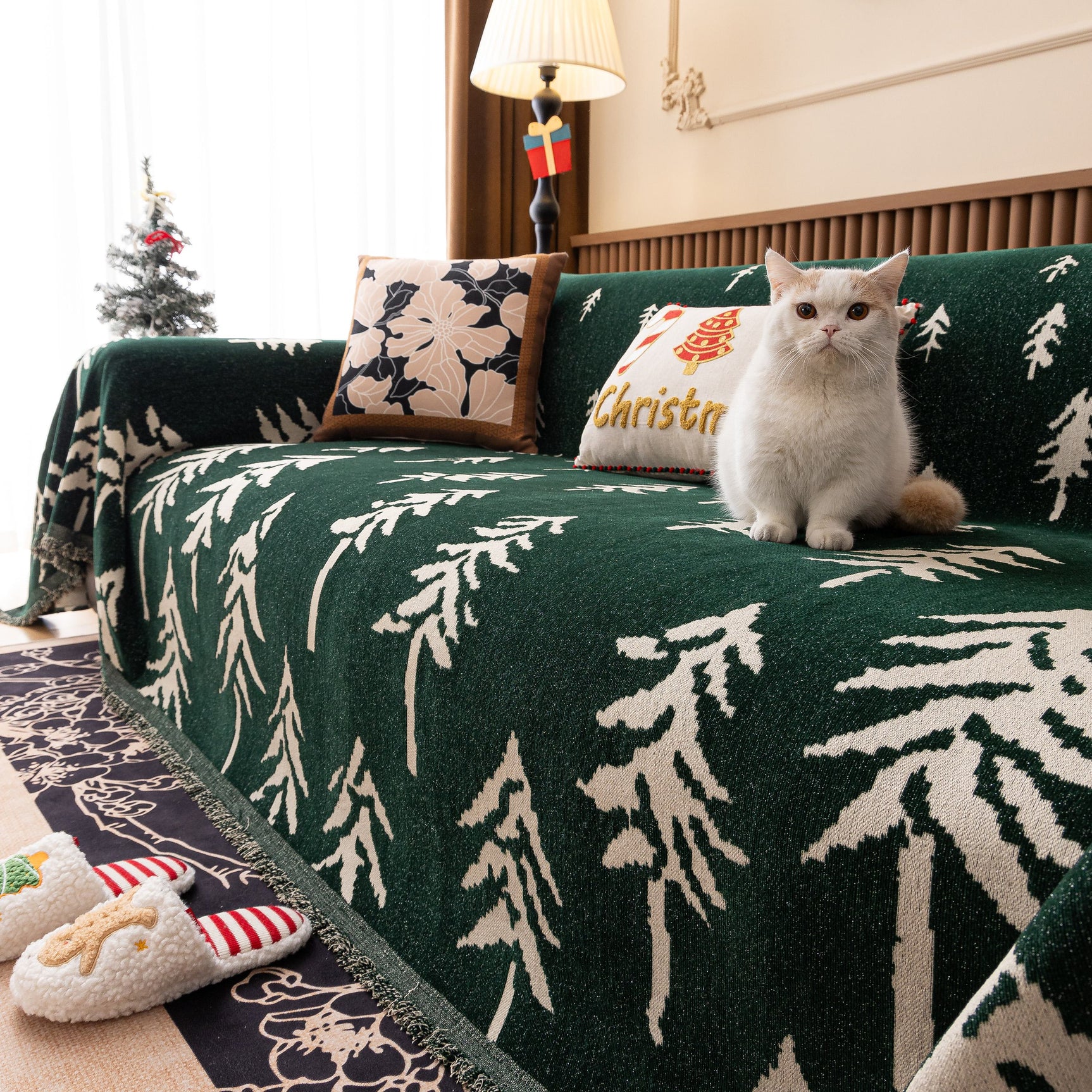 Modern Couch Covers for Couches Large Decorative Throw Blanket with Tassels for Couch