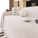 Solid Color Chenille Sofa Cover Blanket Furniture Covers for Sofas and Loveseats
