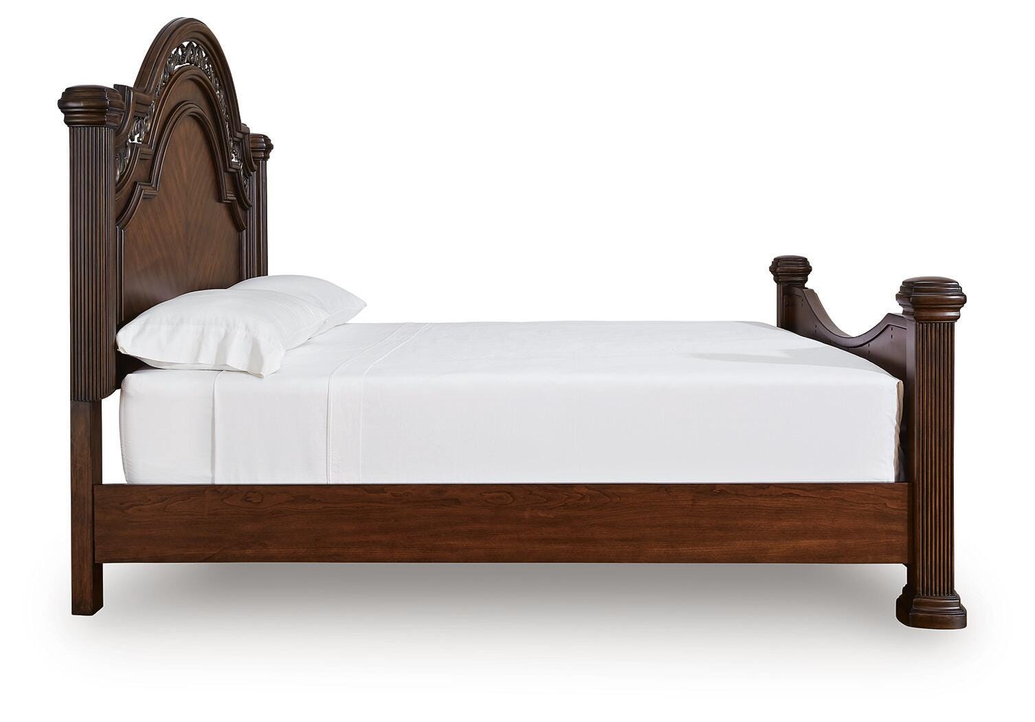 Lavinton Brown Queen Poster Bed and 2 Nightstands (Online Special Price)