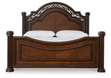 Lavinton Brown King Poster Bed - Ornate Home