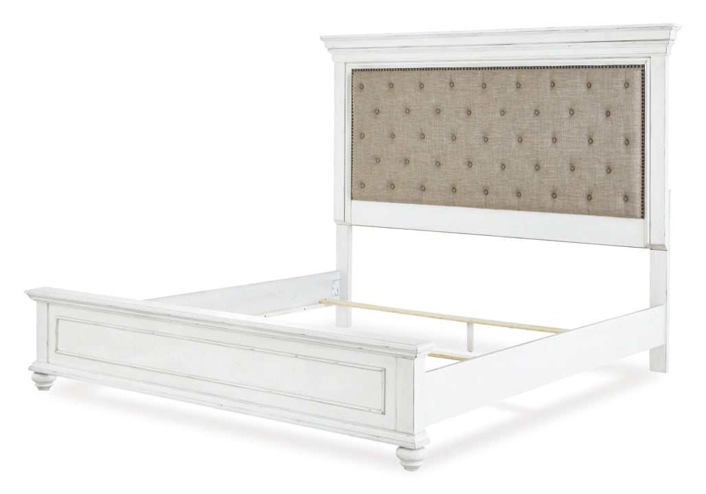 (Online Special Price) Kanwyn Queen Panel Bed w/ Uph. HB - Ornate Home