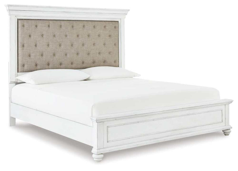 (Online Special Price) Kanwyn Queen Panel Bed w/ Uph. HB - Ornate Home